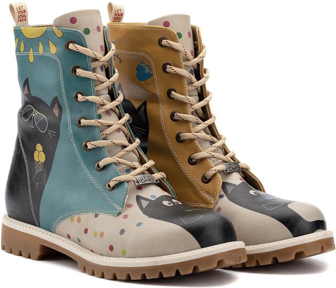 Goby Cool Cat Dames Laarzen – Handmade – Vegan Leer – Maat 37