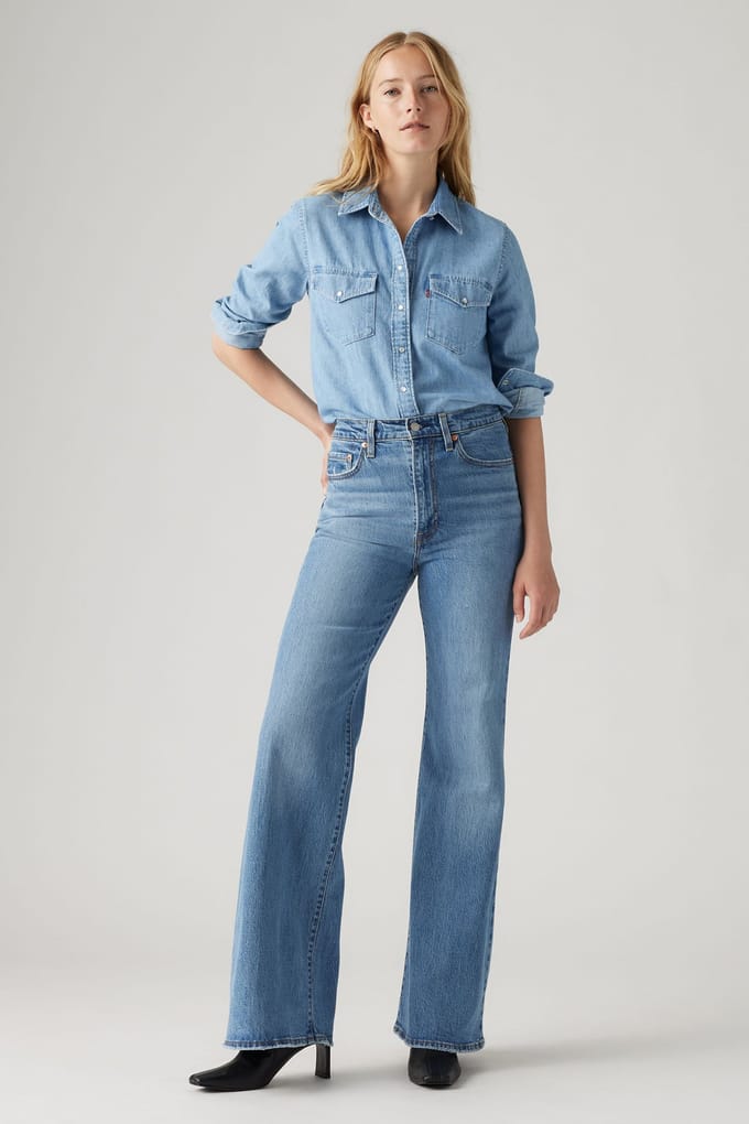Levi's Ribcage Bells Sonoma Walks Taglia: W24L32 | Pantaloni larghi Outlet | Donna