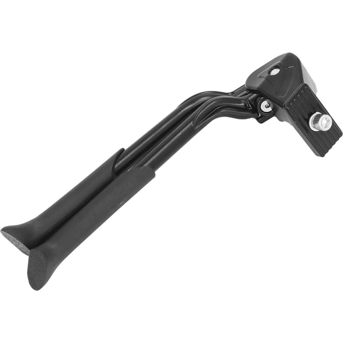 Béquille centrale à double jambe pour vélo avec 7 trous, hauteur réglable, alliage d'aluminium, double jambe gray