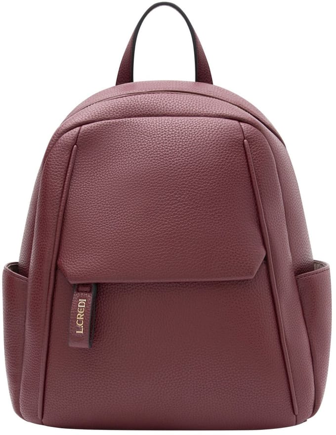 L.CREDI rugzak Pavidia Backpack Wine wijnrood