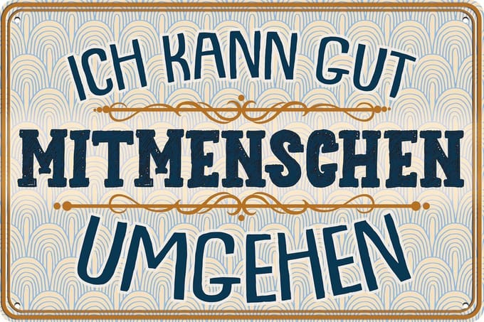 Grappig Kantoorbord - Decoratief voor kantoor - 30 x 20 cm - Metaal