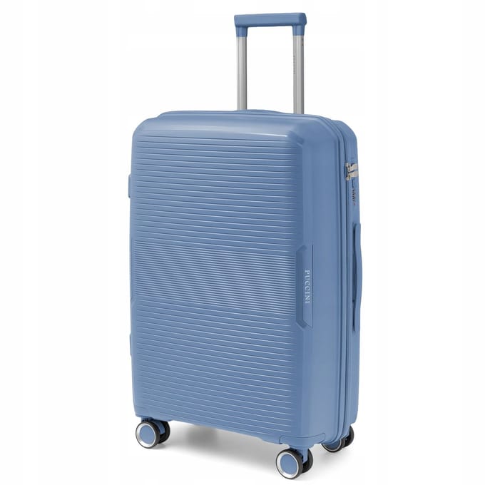 Puccini Yo Yoi Middelgrote Koffer PP Blauw - Lichtgewicht & duuzaam