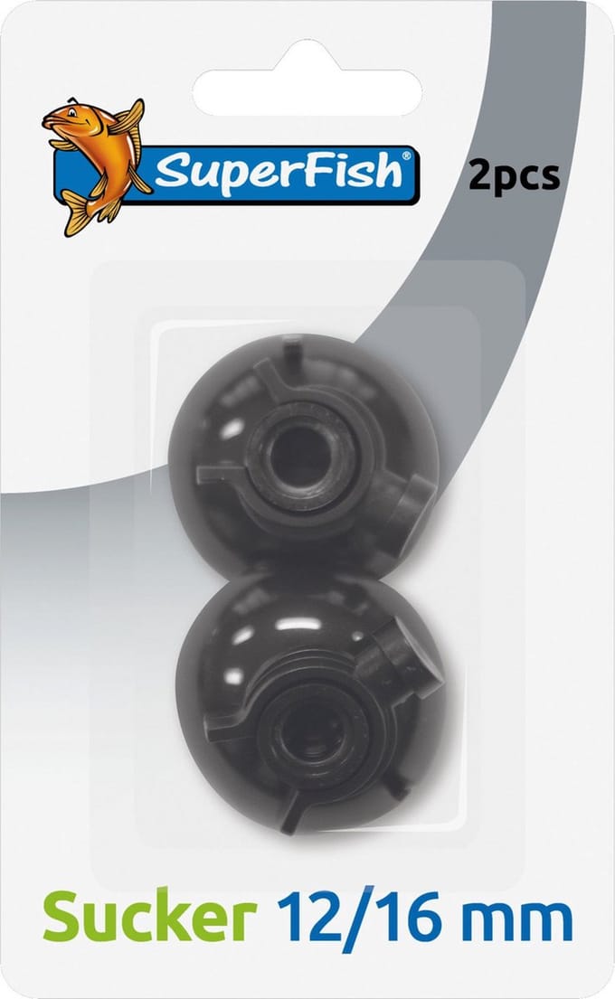 Superfish Zuignap - Aquarium Toebehoren - 2 stuks 12/16 Mm