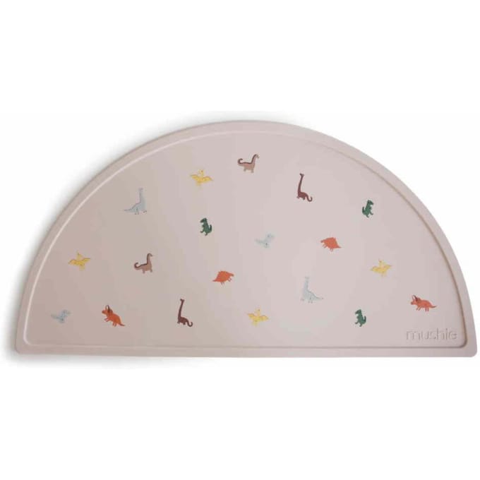 Mushie - Siliconen Placemats - Placemats - Dinosaur