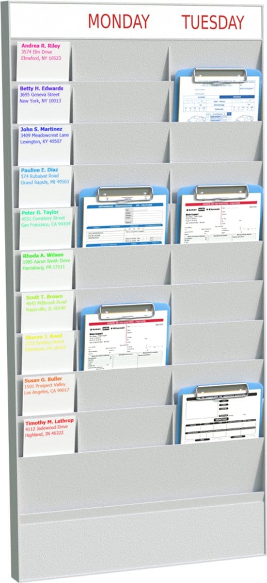 PAPERFLOW Wand-kantoorplanner, 10 vakken, A5, uitbreidingselement