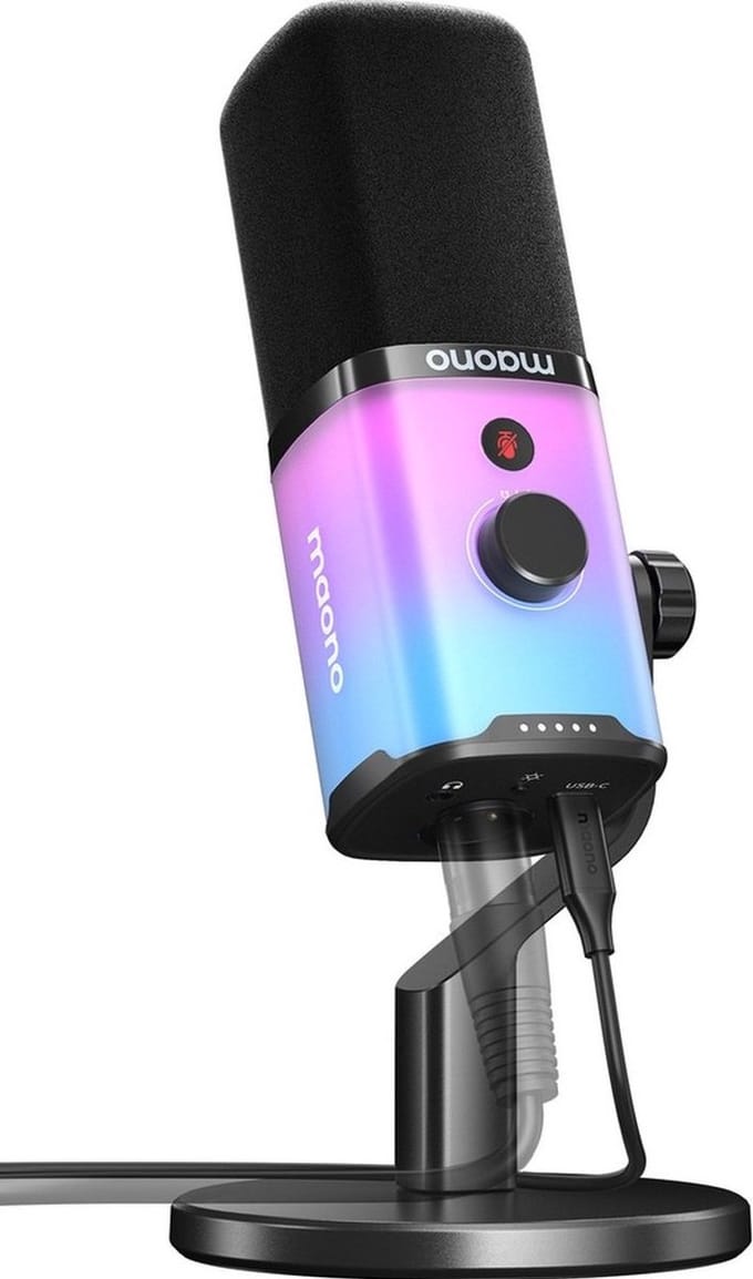 Maono PD100X RGB Microphone Black
