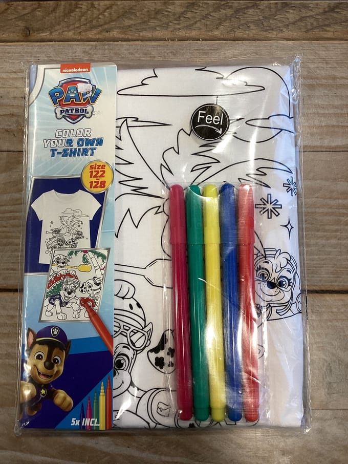 Color your own shirt Paw patrol