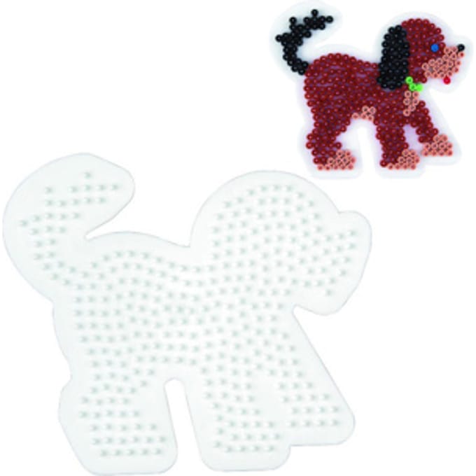 Hama - Strijkkralen Grondplaat - Hond - Wit