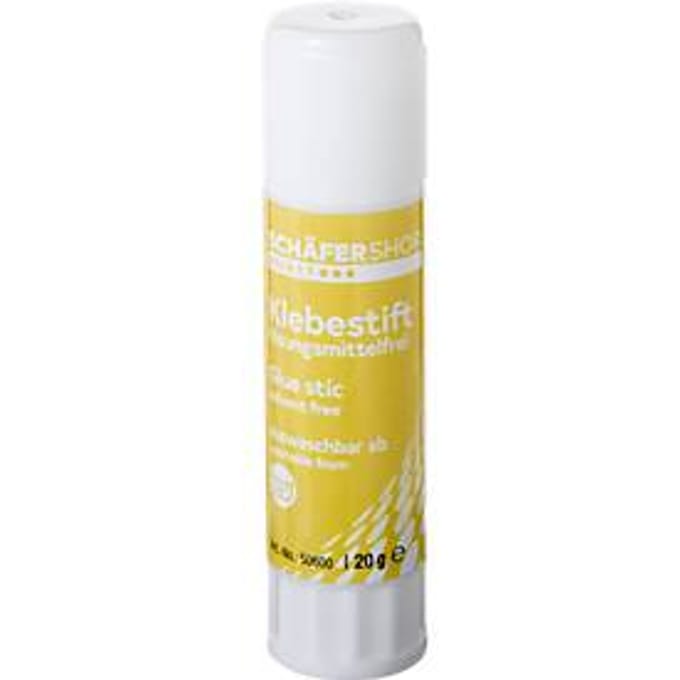 Schäfer Shop Select lijmstift, 20 gram, oplosmiddelvrij, reukarm, afwasbaar, transparant