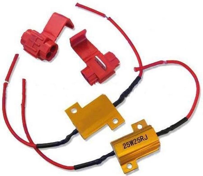 2 Resistors 25W 25 Ohm voor 12Volt LED lampen