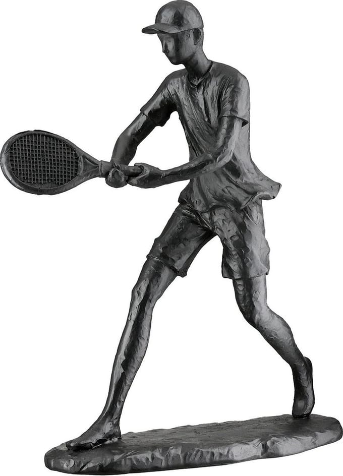Gilde Handwerk - Beeld - Sculptuur - Tennis - Man - Polyresin - 6x14x20cm