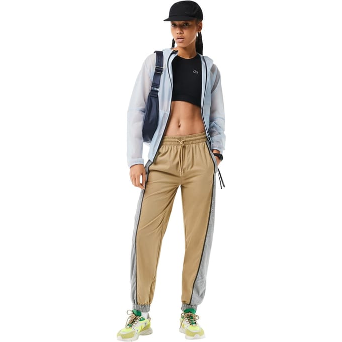 Lacoste Joggingbroeken met kleurblokken voor dames (Cement)