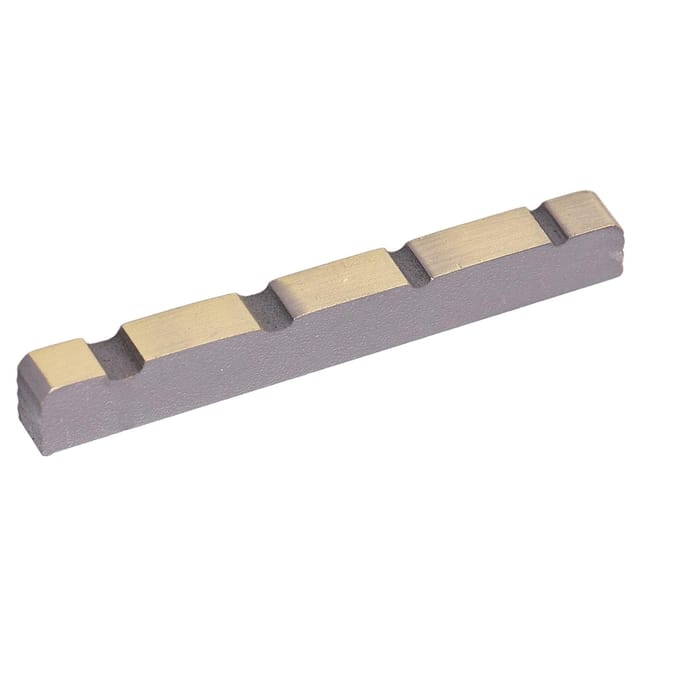 4-Snarige Basgitaar Topkam 38mm Vooraf Gesleufd Draagbare Messing Vervanging Gitaar Basgitaar Snaar Topkam beige