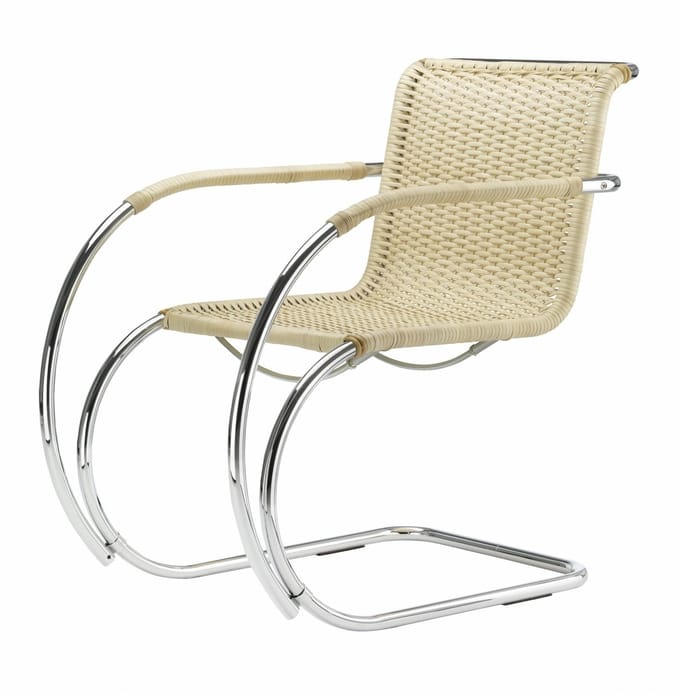 Thonet - S 533 F Fauteuil - rotan vlechtwerk - beige