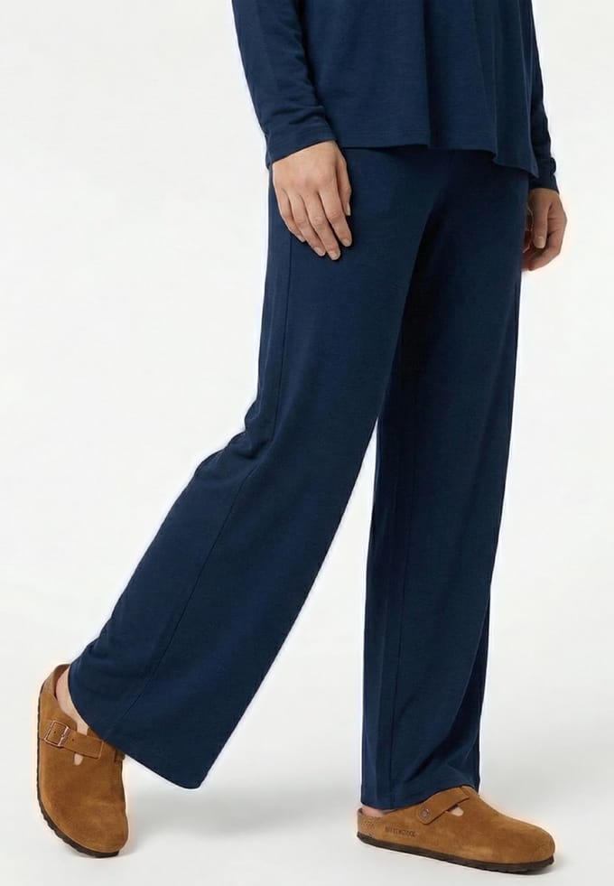 Long Viscose Pants MARINEBLAUW