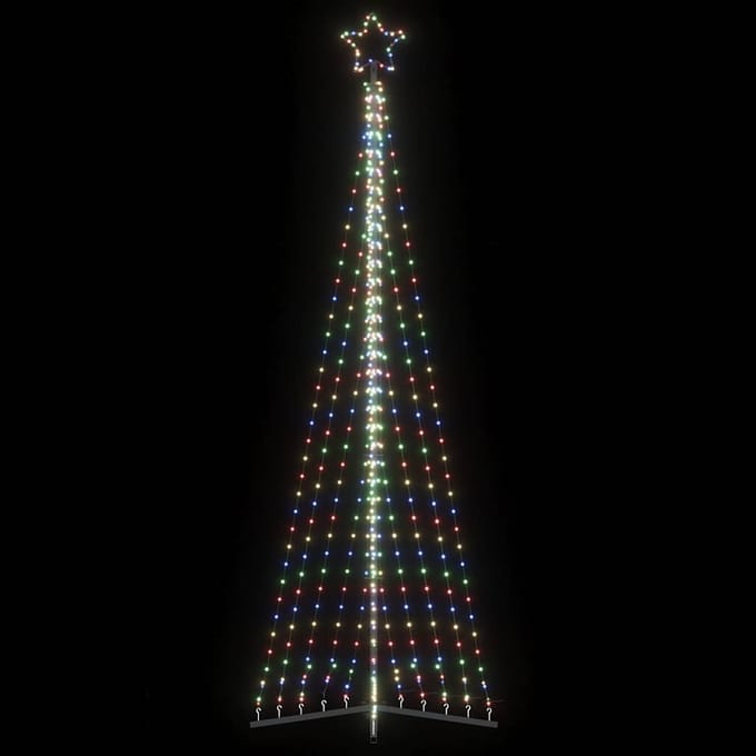 vidaXL - LED-kerstboom - 495 - LEDs - kleurrijk - 300,5 - cm