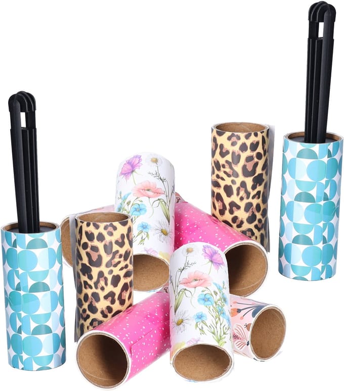 Kledingroller set - 2x - kleefroller - kledingborstel - pluizenroller voor kleding of meubel - pluizenverwijderaar