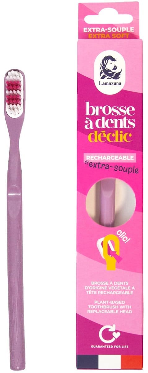 Lamazuna Toothbrush extra soft lilac 1 Stuks