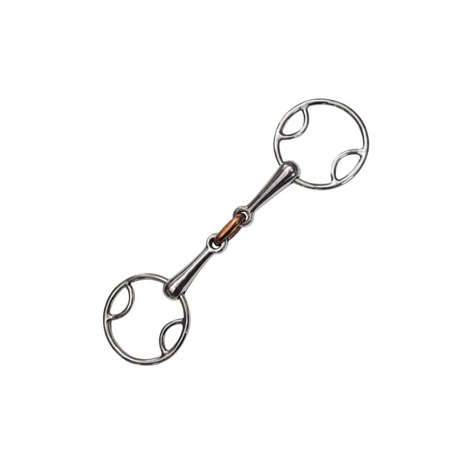 3-effect dubbelgebroken bit voor paarden Privilège Equitation