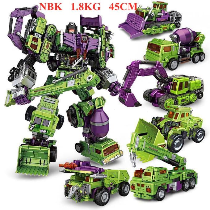 Jinbao 5-in-1 Groot 45CM Transformatie Predaking Speelgoed Anime Devastator KO G1 Robot Actiefiguur Figuur Jongen Kinderen Kind Cadeau