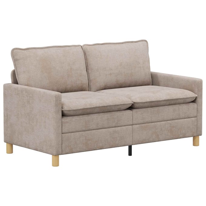 vidaXL - Bank - Beige - 156 - x - 81 - x - 87,5 - cm - Polyester