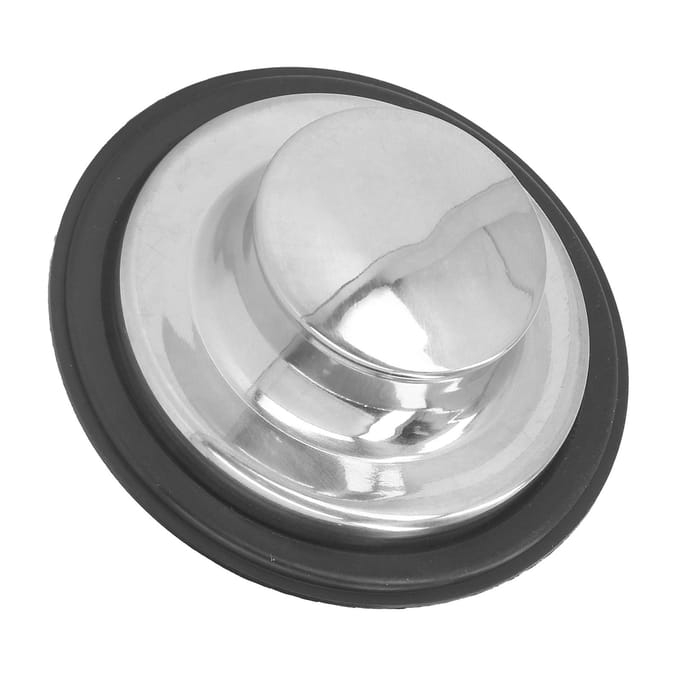 Keukengootsteenstopper Geborsteld RVS Afvalvermalerstopper Rubberen Afdichtingsring Gootsteenplug gray
