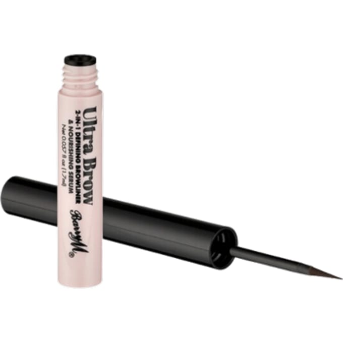 Barry M Ultra Brow 2-In-1 Defining Browliner & Voedend Serum - Medium Bruin