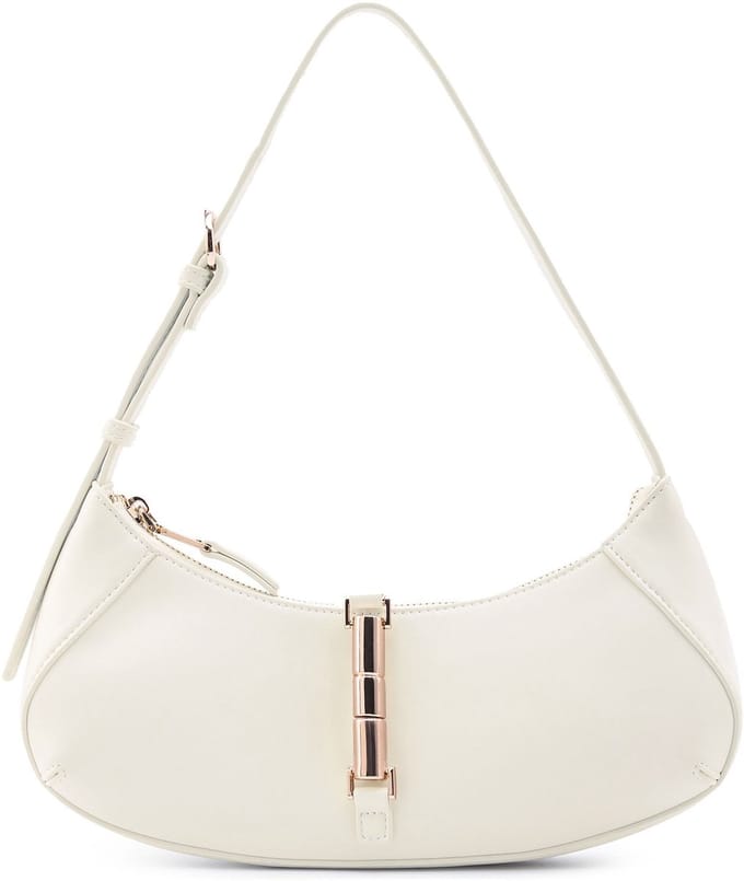SEIDENFELT MANUFAKTUR schoudertas Loviisa East-West-Shoulderbag Cloudy Beige crème