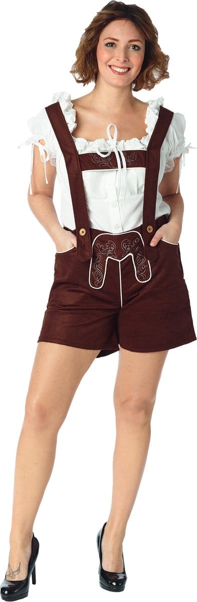 Dames Tiroolse Bruine Broek - Maat 36