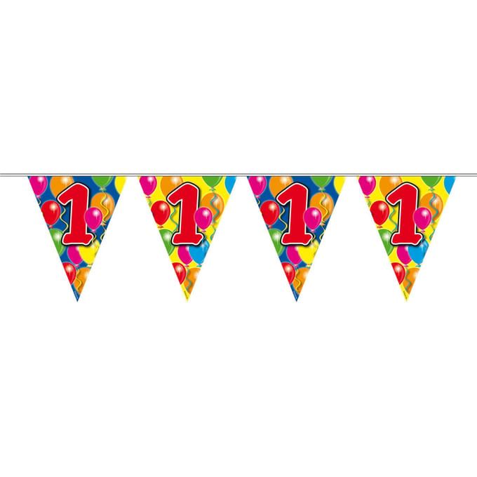 Folat - Vlaggenlijn 1 jaar Ballonnen (10 meter)