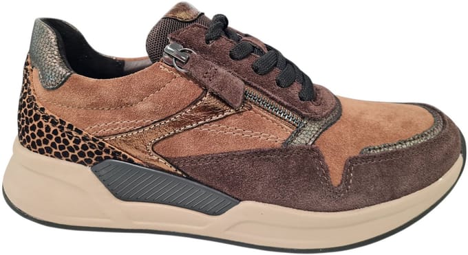 Rollingsoft -Dames - bruin - sneakers - maat 41