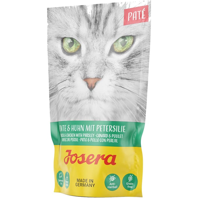 16x85g Eend & Kip met Peterselie Josera Paté Kattenvoer nat