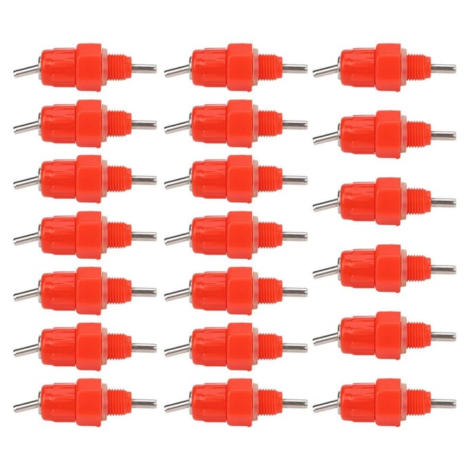 20 stks Automatische Water Drinknippels Schroef in Type Kip Eend Vee Drinken Feeder red
