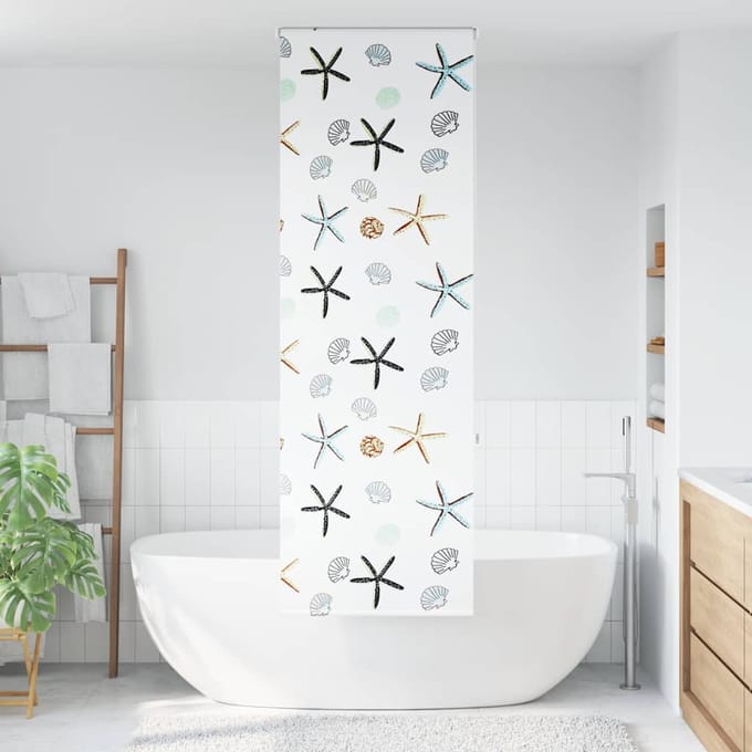 vidaXL - Doucherolgordijn - 80x240 - cm - stofbreedte - 76 - cm