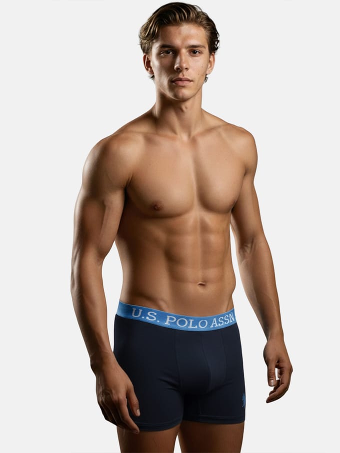 U.S. POLO ASSN. Heren Boxershorts 5-pack in katoenen elastaan