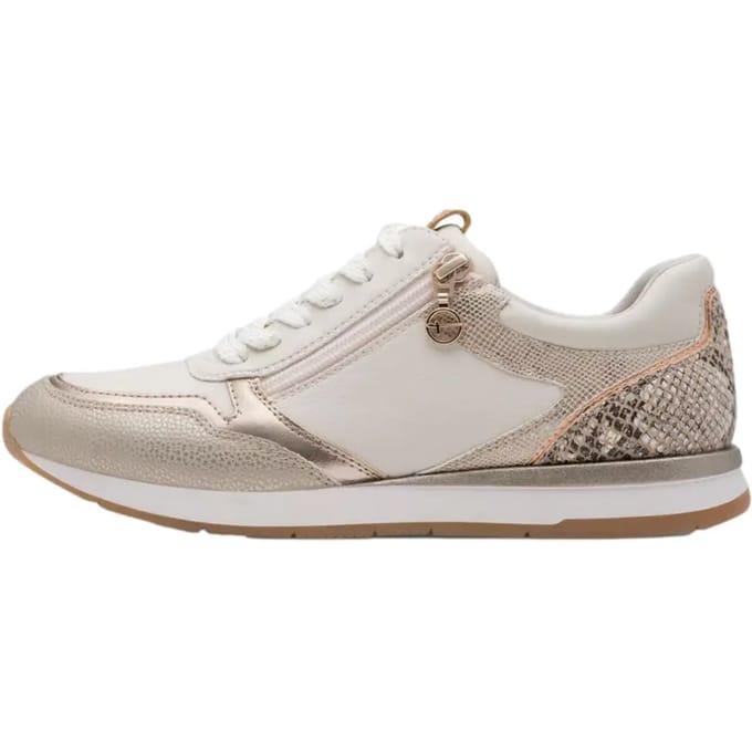 Tamaris sneakers dames wit beige