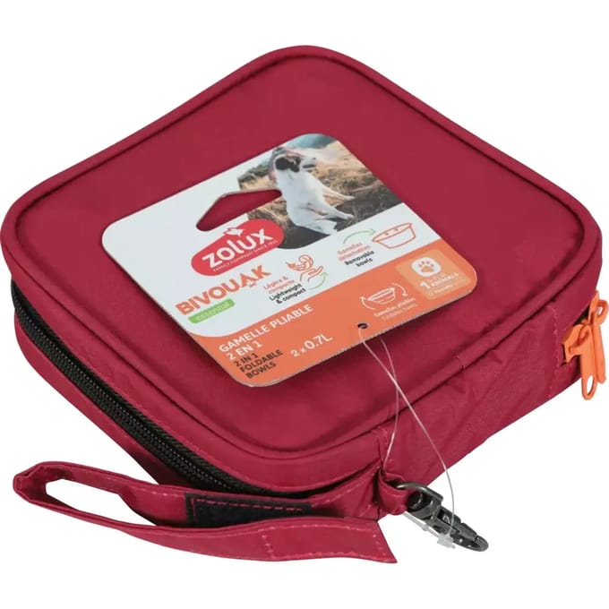 Opvouwbare 2-in-1 hondenvoerbak Zolux Bivouak