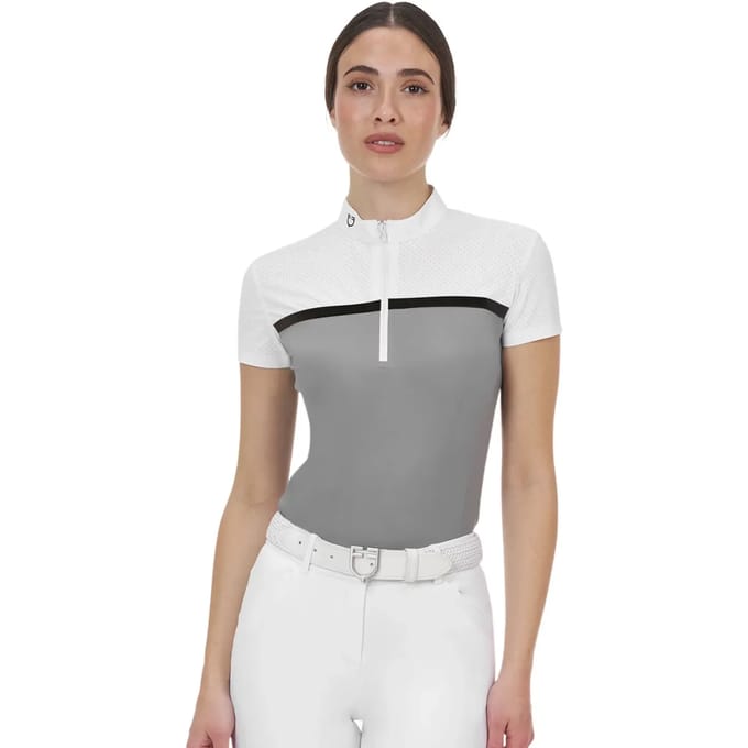 Dames poloshirt met lange mouwen Equestro Ridertechnology