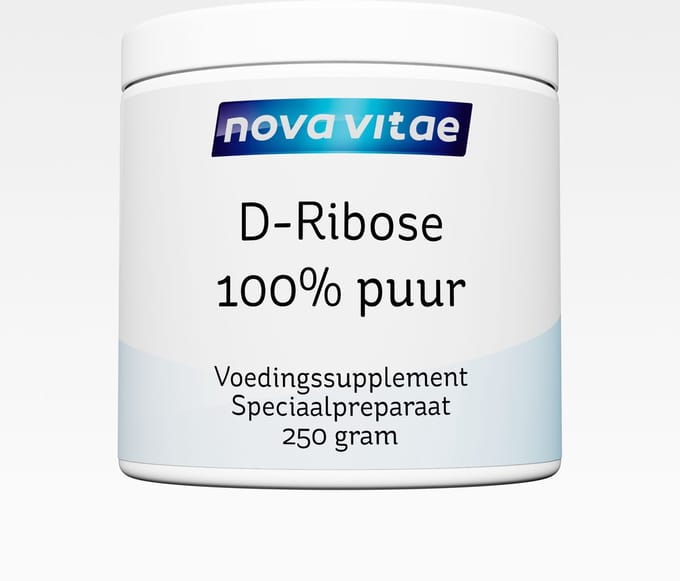 Nova Vitae - D-Ribose - 100% puur Energie - 250 gram poeder