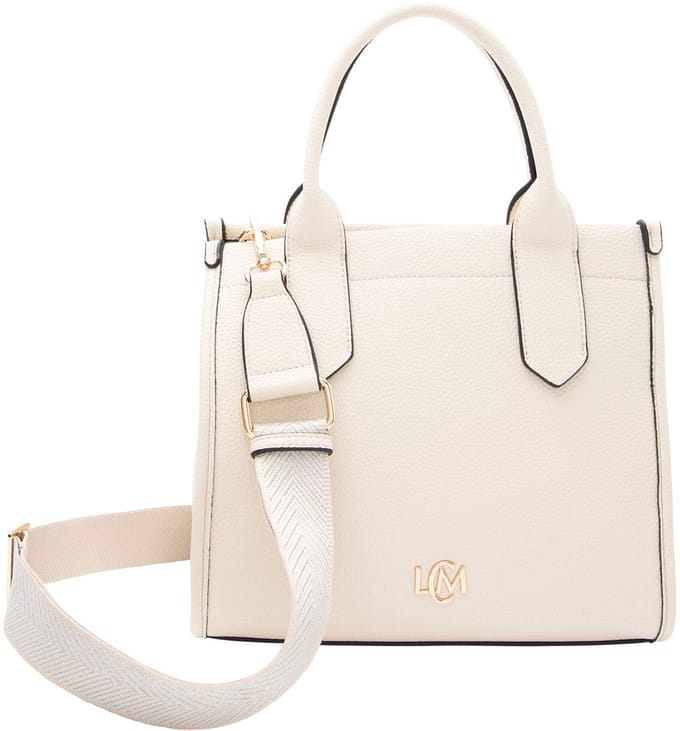 L.CREDI handtas schoudertas Phemia Hand Bag Creme crème