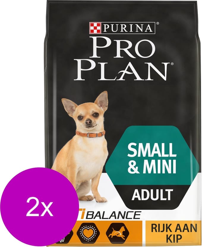 Pro Plan Dog Adult Small & Mini Breed Kip - Hondenvoer - 2 x 7 kg