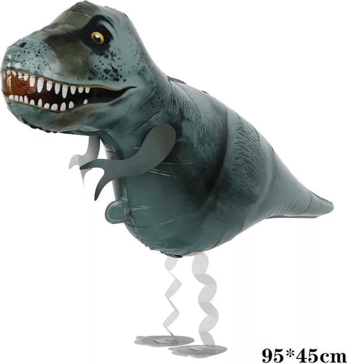 Airwalker wandelende ballon dinosaurus, dino