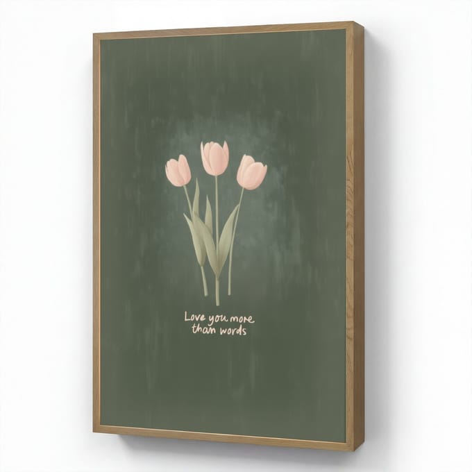 Tulpen - Roze - Tekst - Love