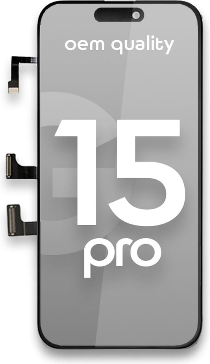 Geschikt Voor Apple iPhone 15 Pro Display + Touchscreen - A Kwaliteit - Zwart - Vervangend Scherm - Scherm - Beeldscherm - touchscreen