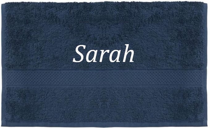 Handdoek - Sarah - 100x50cm - Donker blauw