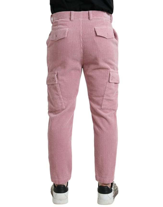 Velvet Katoenen Cargo Broek Roze