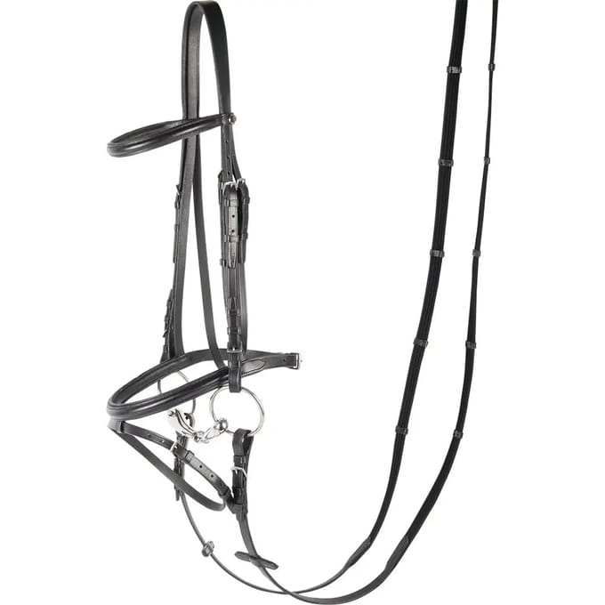 Harrys Horse Hoofdstel Bronze - Gecombineerd - Mini - Zwart