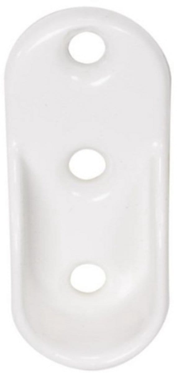StoreMax garderobestangdragers - kledingstanghouders - wit - set 2