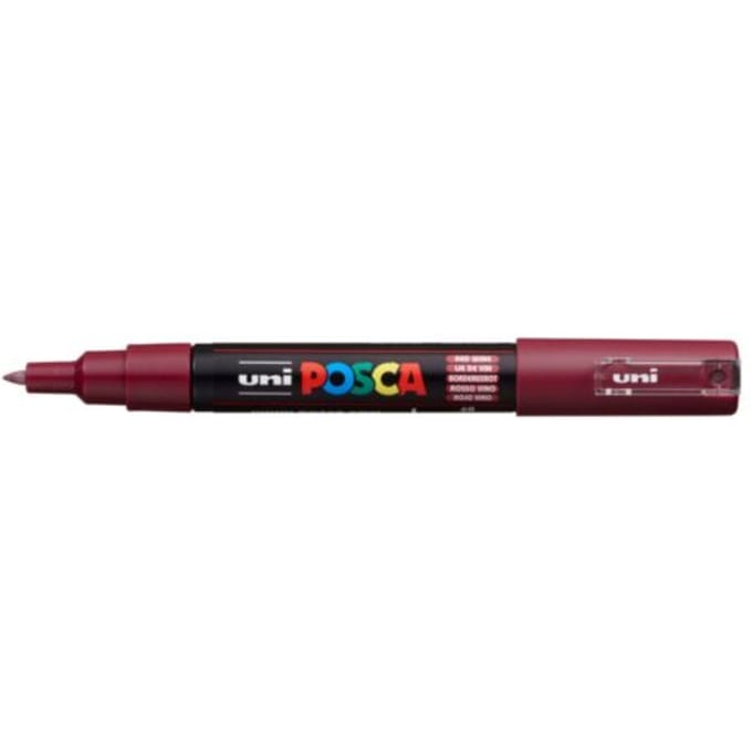 Posca marker met conische punt schrijfdikte extra-fijn wijnrood