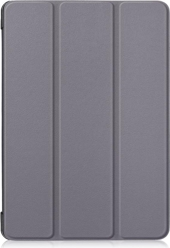 Shop4 - Geschikt voor Lenovo Tab E10 Hoes - Smart Book Case Grijs